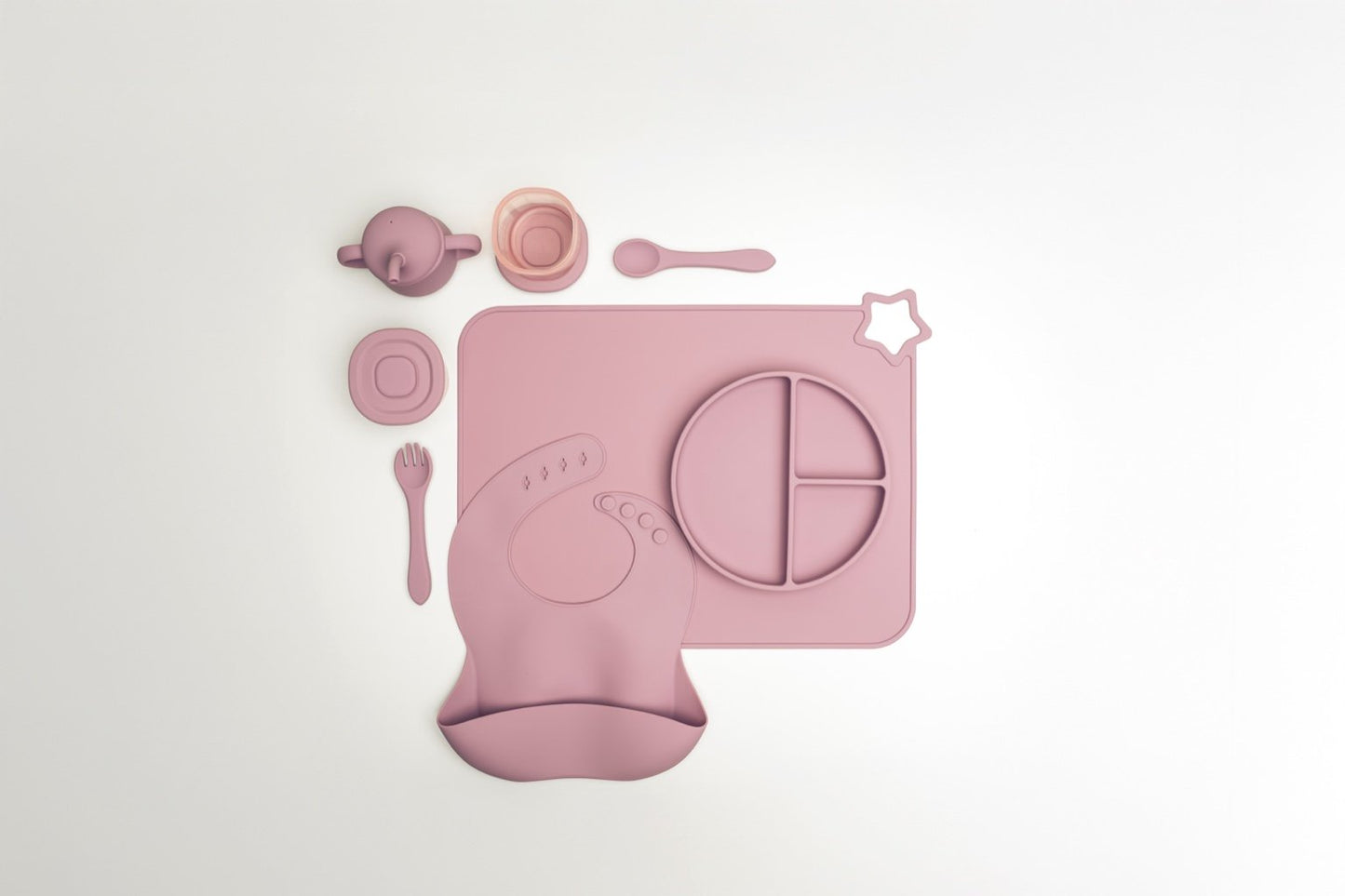 Vajilla de silicona para uso infantil 